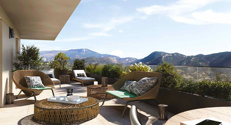 real estate, France, French Riviera, Nice, Rimiez, Cimiez, apartments, new residence, swimming pool, sea view, hills