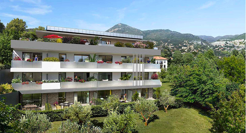 nieruchomość, Francja, Riwiera Francuska, Nicea, Rimiez, Cimiez, apartamenty, nowa rezydencja, basen, widok na morze, wzgórza