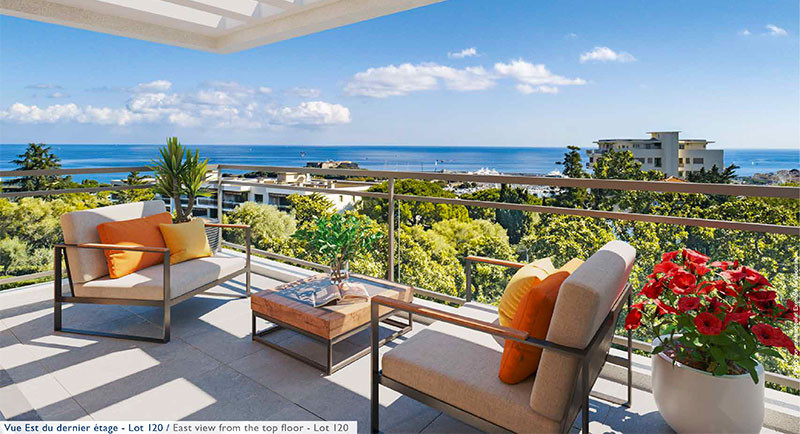 ejendomsmægler Frankrig, Antibes, Franske Riviera, Côte d'Azur, køb, lejlighed, bolig, terrasse, havudsigt