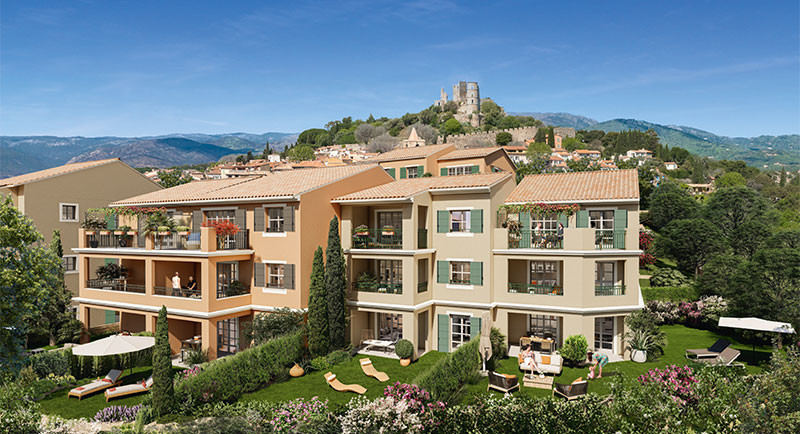 Eiendom Saint Tropez, Grimaud, Sainte Maxime, kjøpe leilighet, bolig, svømmebasseng, terrasse