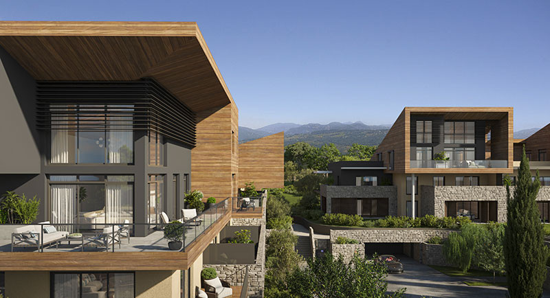 Nieruchomości, Francja, apartamenty, rezydencja, Chateauneuf Grasse, Opio, Roquefort, Rouret taras, basen, pola golfowe