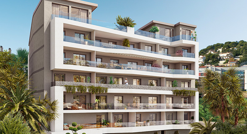 Real estate France, agency, buy apartment, sell apartment, rooms, bedroom, terrace, view, city, center, french riviera