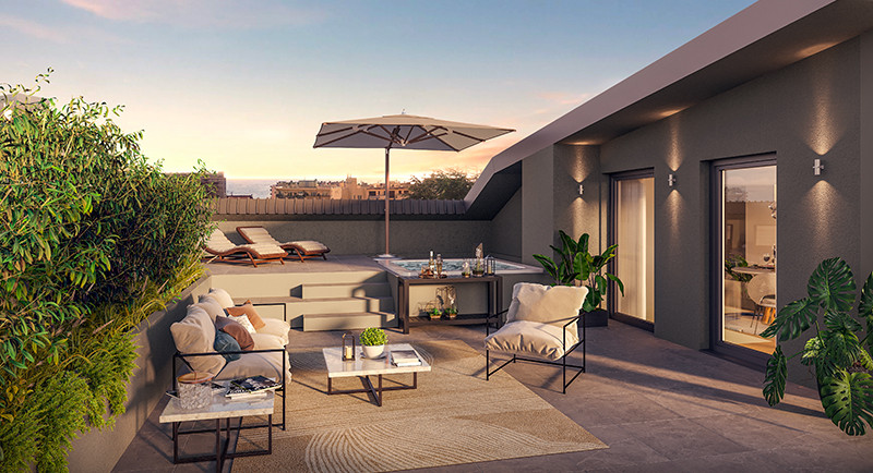 Eiendom Frankrike, byrå, kjøp leilighet, selg leilighet, rom, soverom, terrasse, utsikt, by, sentrum, franske riviera