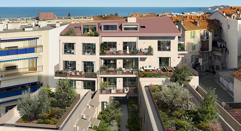 Beaulieu, Monaco, residence neuve, appartements, penthouse, terrasse toit, vue mer, immobilier