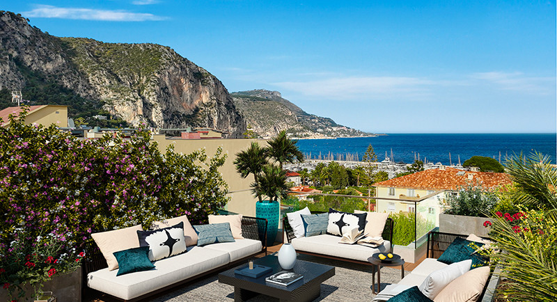 Real estate France, Beaulieu sur Mer, Monaco, residence, apartment, terrace, penthouse, sea view