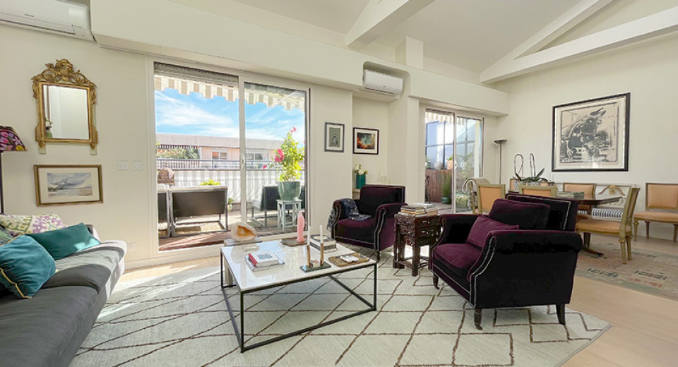 Ejendom Nice, Frankrig, franske riviera, lejlighed, penthouse, duplex, 3 soveværelser, 4 værelser, terrasse, Place Massena, Gioffredo