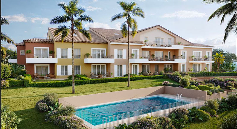 Saint Tropez, Cogolin, achat appartement, immobilier, residence neuve, piscine, terrasse, Sainte Maxime
