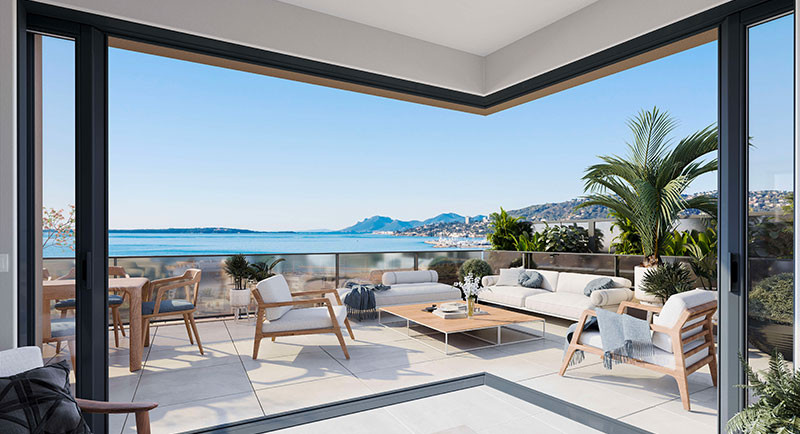 Antibes, Juan les Pins, appartement, residence, vue mer, terrasse, plage, immobilier, achat, vente 