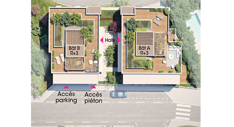 Real estate France, Nice, apartment, new residence, city center, terrace, penthouse, villa on the roof