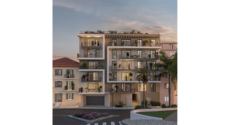 Fastigheter Beausoleil, Monaco, köp lägenhet, havsutsikt, terrass, takvåning, bostad, centrum