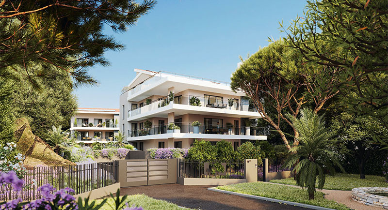 Immobilier Cannes, appartement, 4 pièces, residence, piscine, jardin, terrasse, mer