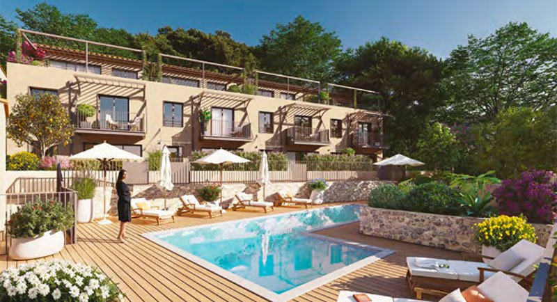 Cagnes sur Mer, eiendom, bolig, leilighet, terrasse, havutsikt, svømmebasseng, hage, hotell, luksus, unntak