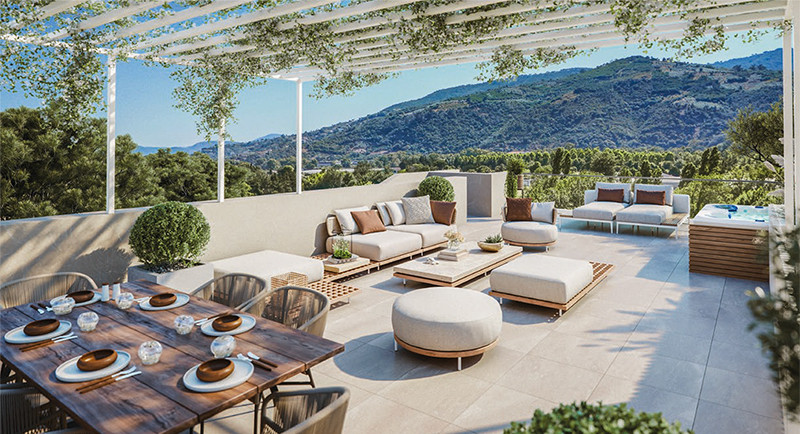 Fast ejendom Frankrig, Franske Riviera, Roquette sur Siagne, Cannes, køb, salg af villa, hus, have, swimmingpool, tagterrasse