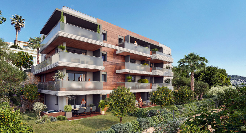 Frankrike, Nice, Franske Riviera, eiendom, ny bolig, leilighet, havutsikt, terrasse, sentrum