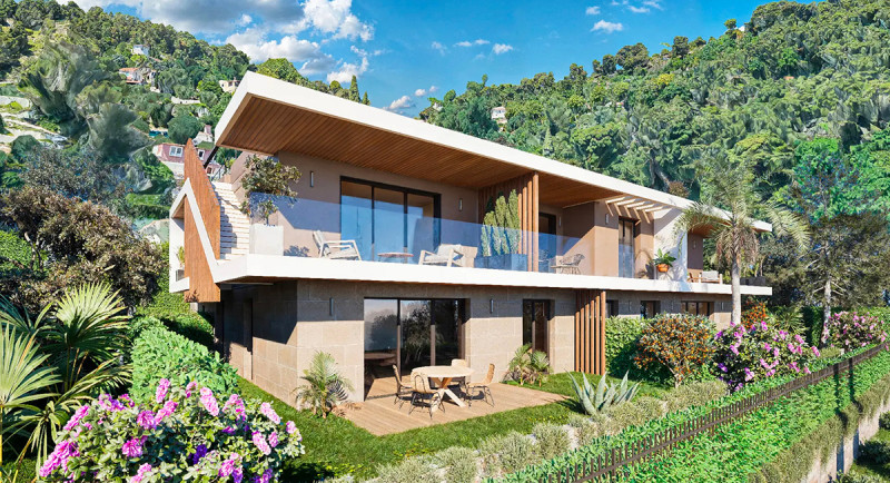 Immobilier France, Eze, appartement, terrasse, penthouse, piscine, vue mer