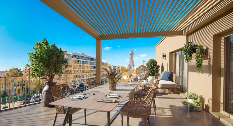 Real estate France, French Riviera, Saint raphael, Fréjus plage, beach, sea, terrace