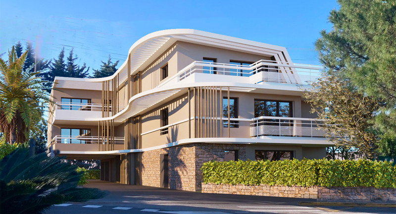 Real estate, Purchase, sale, apartment, Villeneuve Loubet, French Riviera, terrace, sea view, close to beach, close to shops, restaurants, new