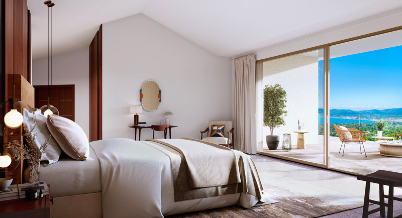 Immobilier Saint Tropez, Sainte Maxime, Grimaud, Beauvallon, villa, vue mer, piscine, jardin, terrasse, luxe, domaine d'exception, villa d'architecte