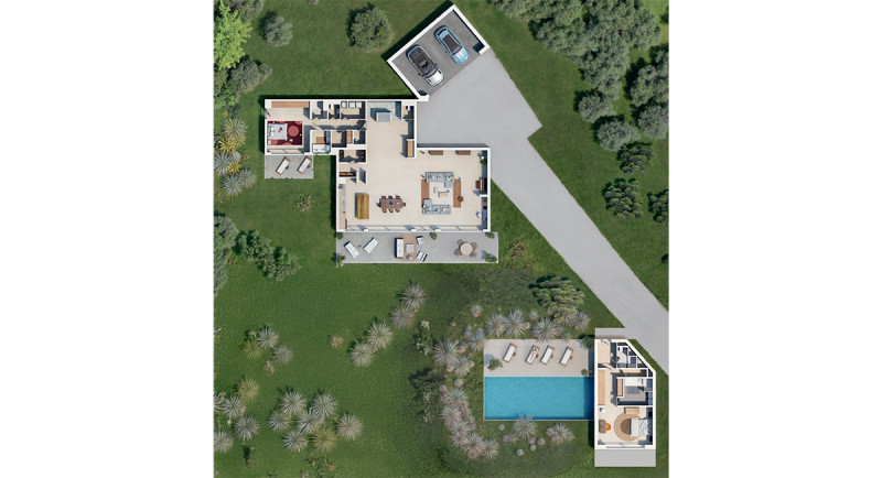 Immobilier Saint Tropez, Sainte Maxime, Grimaud, Beauvallon, villa, vue mer, piscine, jardin, terrasse, luxe, domaine d'exception, villa d'architecte