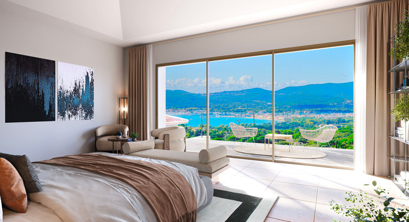 Frankrike, Franska Rivieran, Saint Tropez, Sainte Maxime, Grimaud, Villa, hus, havsutsikt, pool, terrass, lyxigt, domaine