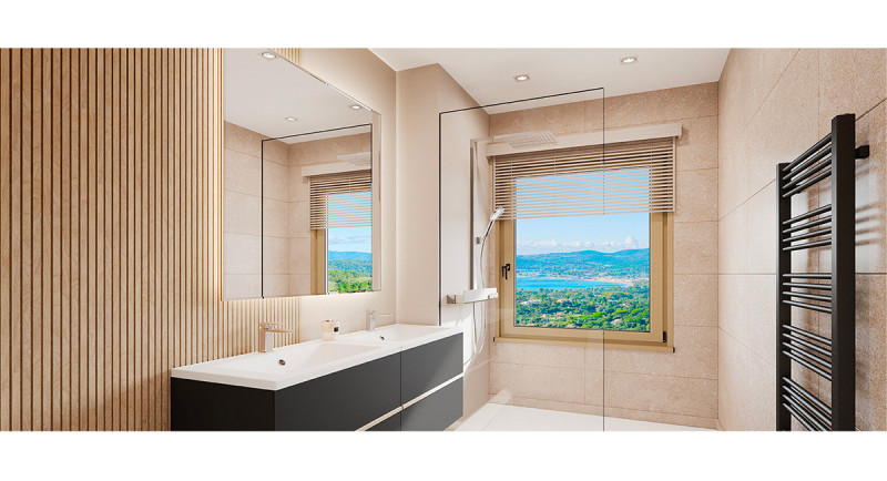 Frankrig, Den Franske Riviera, Saint Tropez, Sainte Maxime, Grimaud, Villa, hus, havudsigt, swimmingpool, terrasse, luksuriøs, domaine