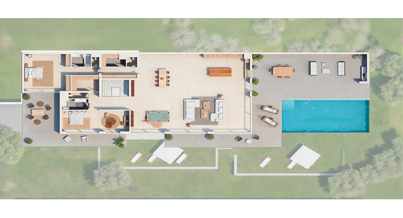 Frankrig, Den Franske Riviera, Saint Tropez, Sainte Maxime, Grimaud, Villa, hus, havudsigt, swimmingpool, terrasse, luksuriøs, domaine