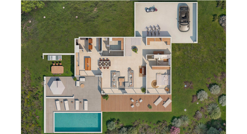 Frankrike, Franska Rivieran, Saint Tropez, Sainte Maxime, Grimaud, Villa, hus, havsutsikt, pool, terrass, lyxigt, domaine