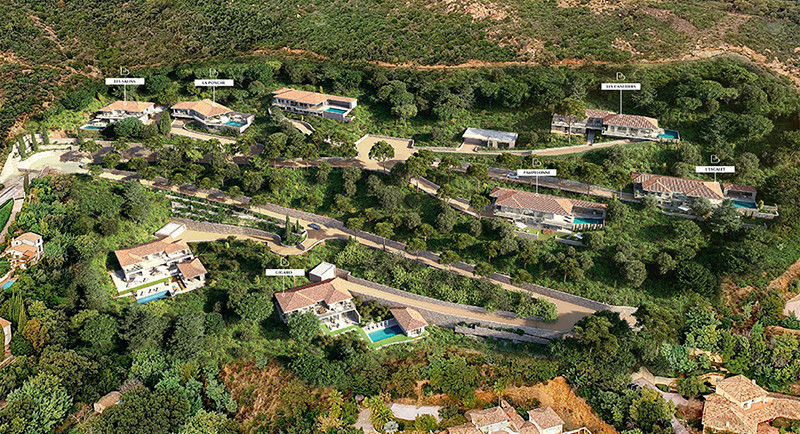 Frankrike, Franska Rivieran, Saint Tropez, Sainte Maxime, Grimaud, Villa, hus, havsutsikt, pool, terrass, lyxigt, domaine