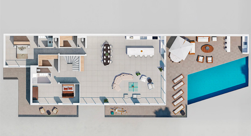 Francja, Riwiera Francuska, Saint Tropez, Sainte Maxime, Grimaud, willa, dom, widok na morze, basen, taras, luksusowy, posiadłość