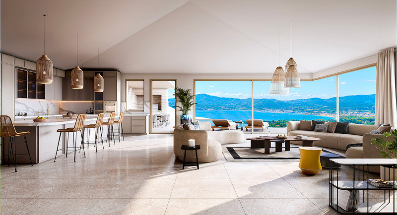 Frankrig, Den Franske Riviera, Saint Tropez, Sainte Maxime, Grimaud, Villa, hus, havudsigt, swimmingpool, terrasse, luksuriøs, domaine