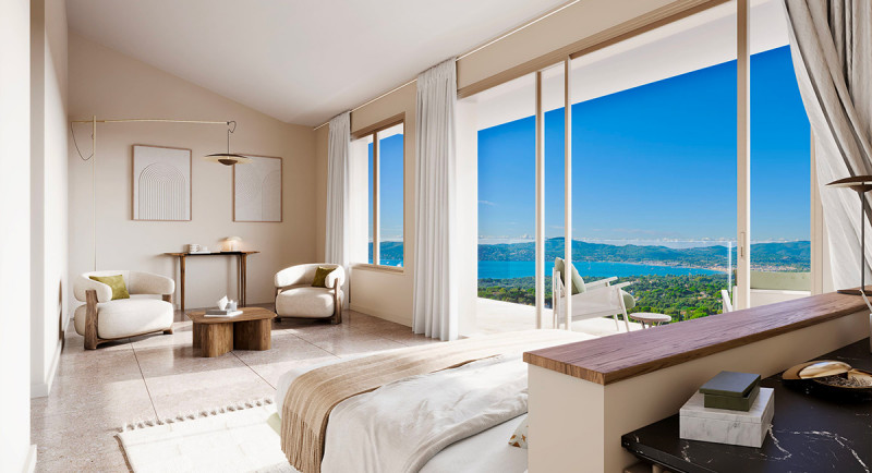 Frankrike, Franska Rivieran, Saint Tropez, Sainte Maxime, Grimaud, Villa, hus, havsutsikt, pool, terrass, lyxigt, domaine