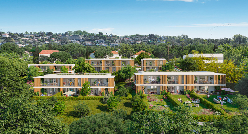 Nyfastigheter, bostäder, Nice, Corniche Fleurie, lägenhet, trädgård, terrass, utsikt, köp, försäljning