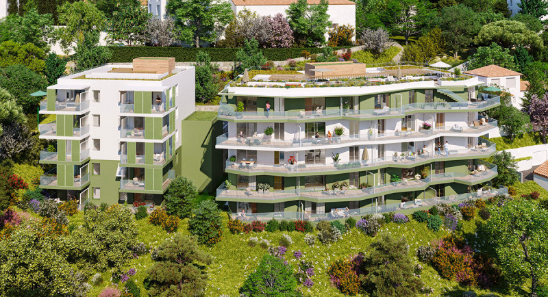 Appartement Nice, Corniche Fleurie, immobilier, Côte d'Azur, terrasse, piscine, vue, penthouse, toit terrasse