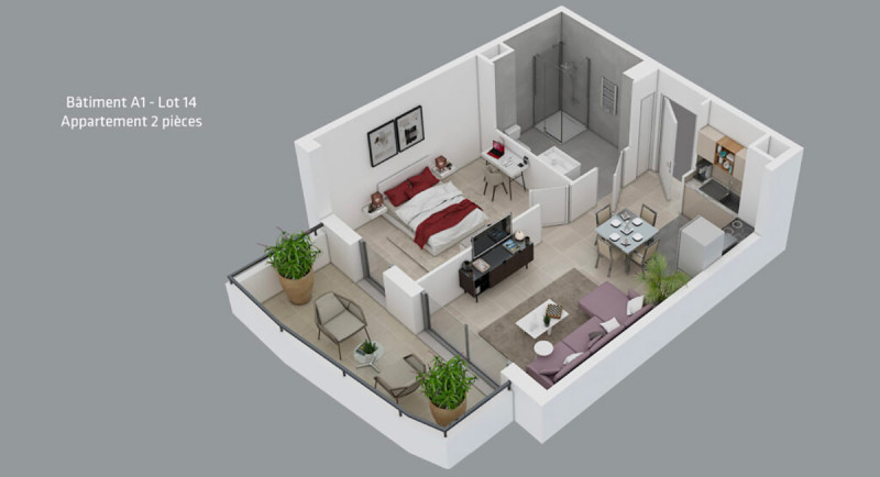 Immobilier, residence neuve, appartement, terrasse, vue mer, piscine, jardin, centre ville, plage