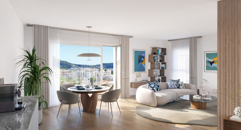 Ejendomme, fast ejendom i Frankrig, lejlighed, bolig, Nice, Cimiez, terrasse, havudsigt, penthouse, tagterrasse, jacuzzi