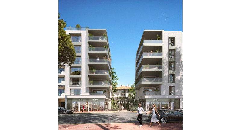 Eiendom Frankrike, franske rivieraen, Antibes, Juan les Pins, beau rivage, strand, sjø, utsikt, terrasse, leilighet