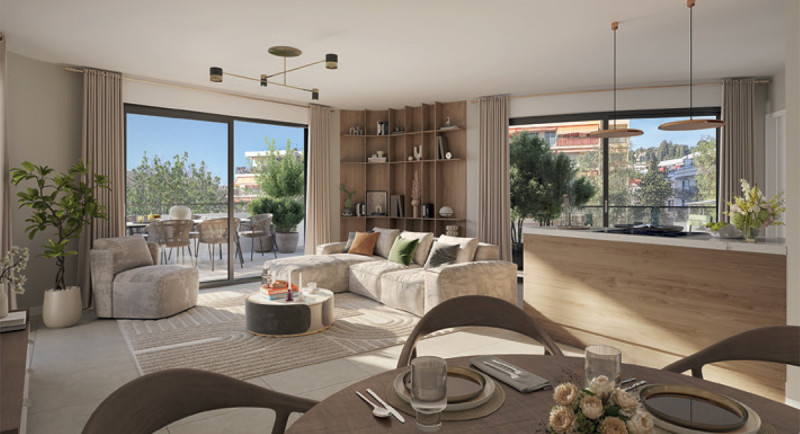 Immobilier, France, Roquebrune Cap Martin, Menton, Monaco, Appartement, Residence neuve, terrasse, plage, centre ville