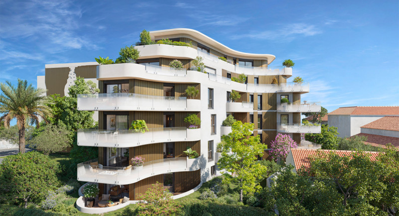 Fast ejendom Frankrig, Franske Riviera, Roquebrune Cap Martin, Menton, Monaco, lejlighed, terrasse, tæt på strand, tæt på bymidten