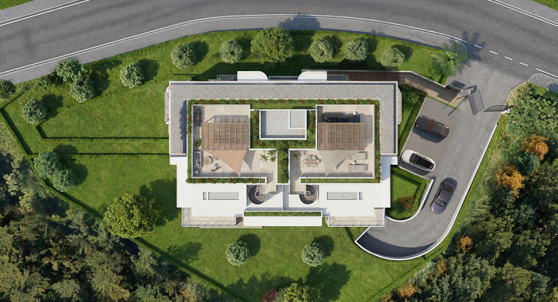 Immobilier, Antibes, France, Côte d'Azur, residence neuve, appartement, terrace, villa toit, toile terrasse, vue, dernier etage