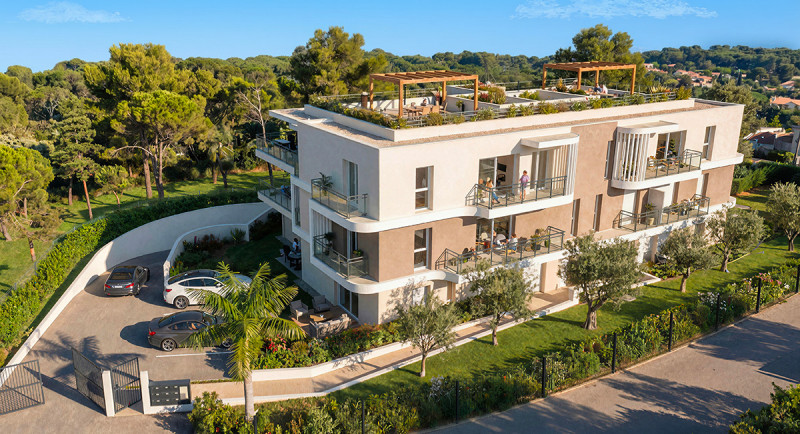 Nieruchomości, Antibes, Francja, Lazurowe Wybrzeże, nowa rezydencja, apartament, taras, willa typu penthouse, markiza, widok, ostatnie piętro