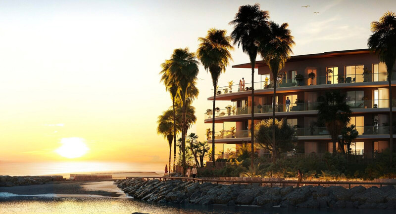 Villeneuve Loubet Plage, apartament o wysokim standardzie, luksusowy kompleks mieszkaniowy, przy plaży, taras, widok na morze, basen