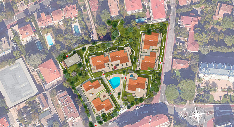 Immobilier Cannes, cote d'Azur, residence neuve, appartement, terrasse, piscine, centre ville, Montfleury