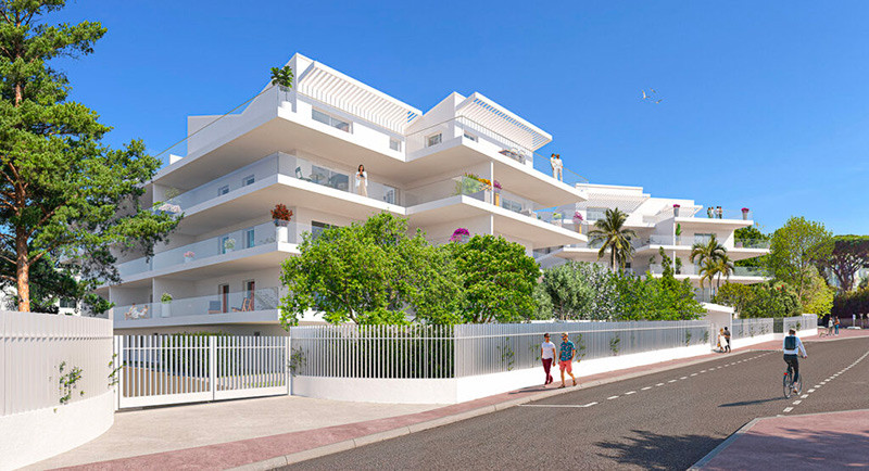 Real Estate in Cannes, French Riviera, new development, apartment, terrace, pool, downtown, Montfleury