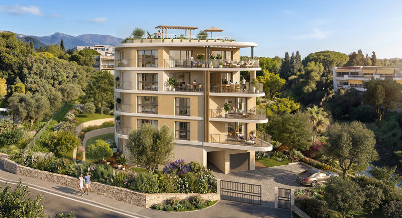 Antibes Juan les Pins, cote d'azur, France, achat, appartement, résidence neuve, terrasse, ville toit, vue mer, proche mer, proche centre ville