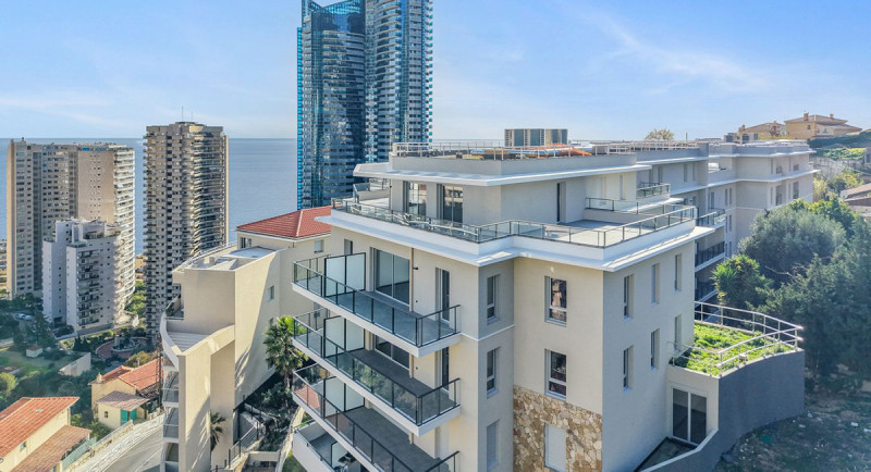 Ejendomme i Frankrig, Beausoleil, Monaco, Den Franske Riviera, lejlighed, penthouse, havudsigt, terrasse