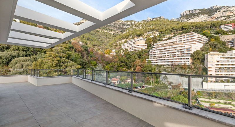 Ejendomme i Frankrig, Beausoleil, Monaco, Den Franske Riviera, lejlighed, penthouse, havudsigt, terrasse
