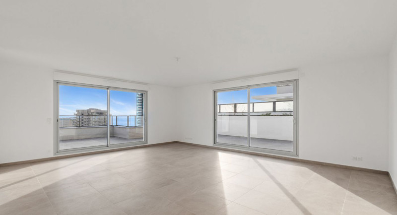Ejendomme i Frankrig, Beausoleil, Monaco, Den Franske Riviera, lejlighed, penthouse, havudsigt, terrasse
