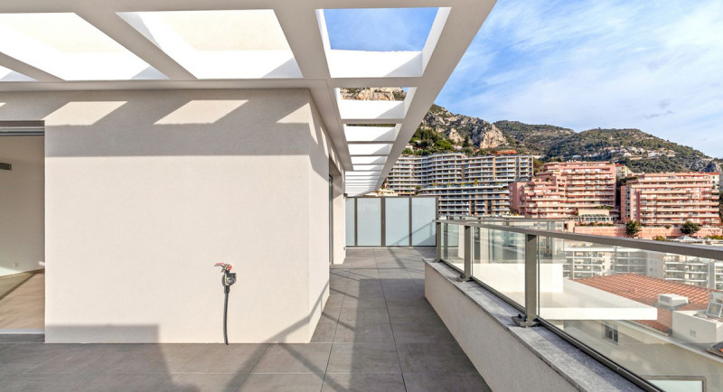 Ejendomme i Frankrig, Beausoleil, Monaco, Den Franske Riviera, lejlighed, penthouse, havudsigt, terrasse
