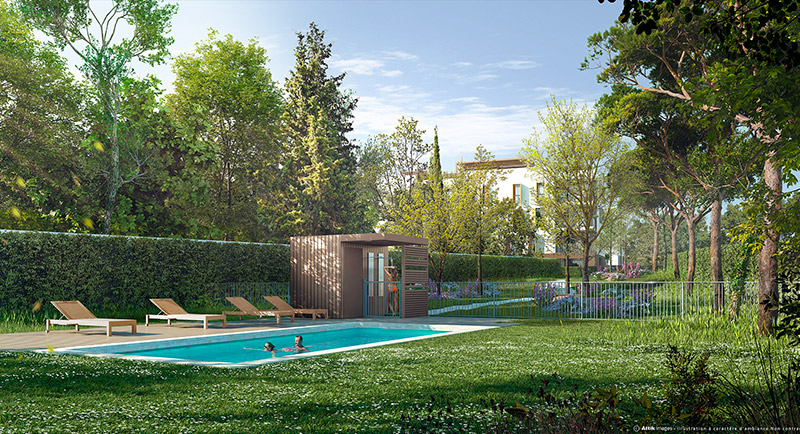 antibes juan les pins70 residence neuve piscine appartement terrasse 01facade piscine